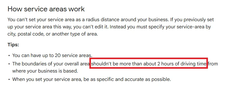 'Manage your service areas for service-area & hybrid businesses - Google Business Profile Hel...webp