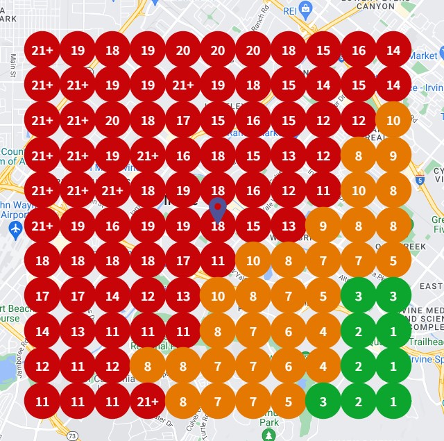 Local map grid and local search positions fluctuations. What`s inside ...