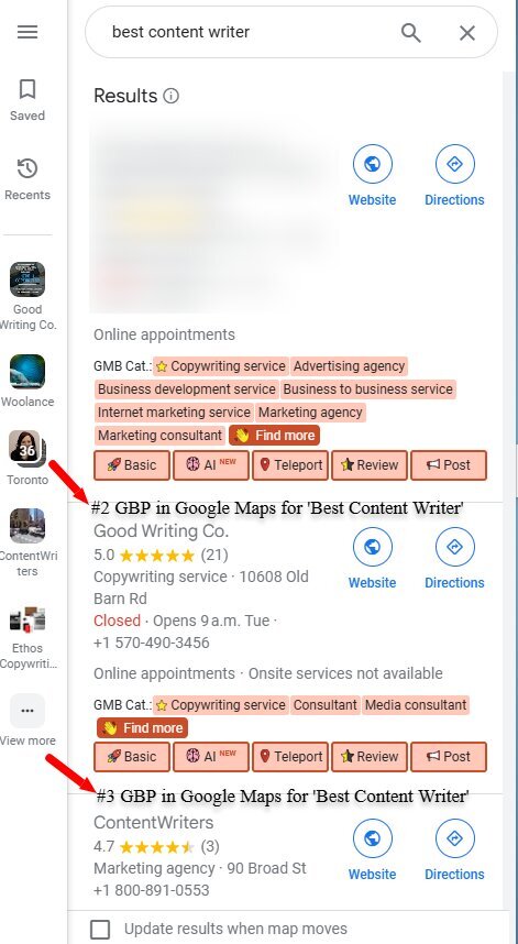 #2 and #3 for [Best Content Writer] in Google-Maps-12-02-2024_06_47_PM.jpg